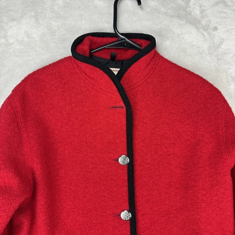 Woolrich Jacket Womens Small Red‎ Wool USA Made Heritage Outdoor Cottage Core